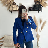 Blazer en tweed à paillettes