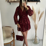 Robe Donia bordeaux