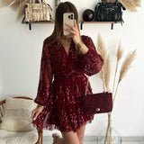 Robe Donia bordeaux